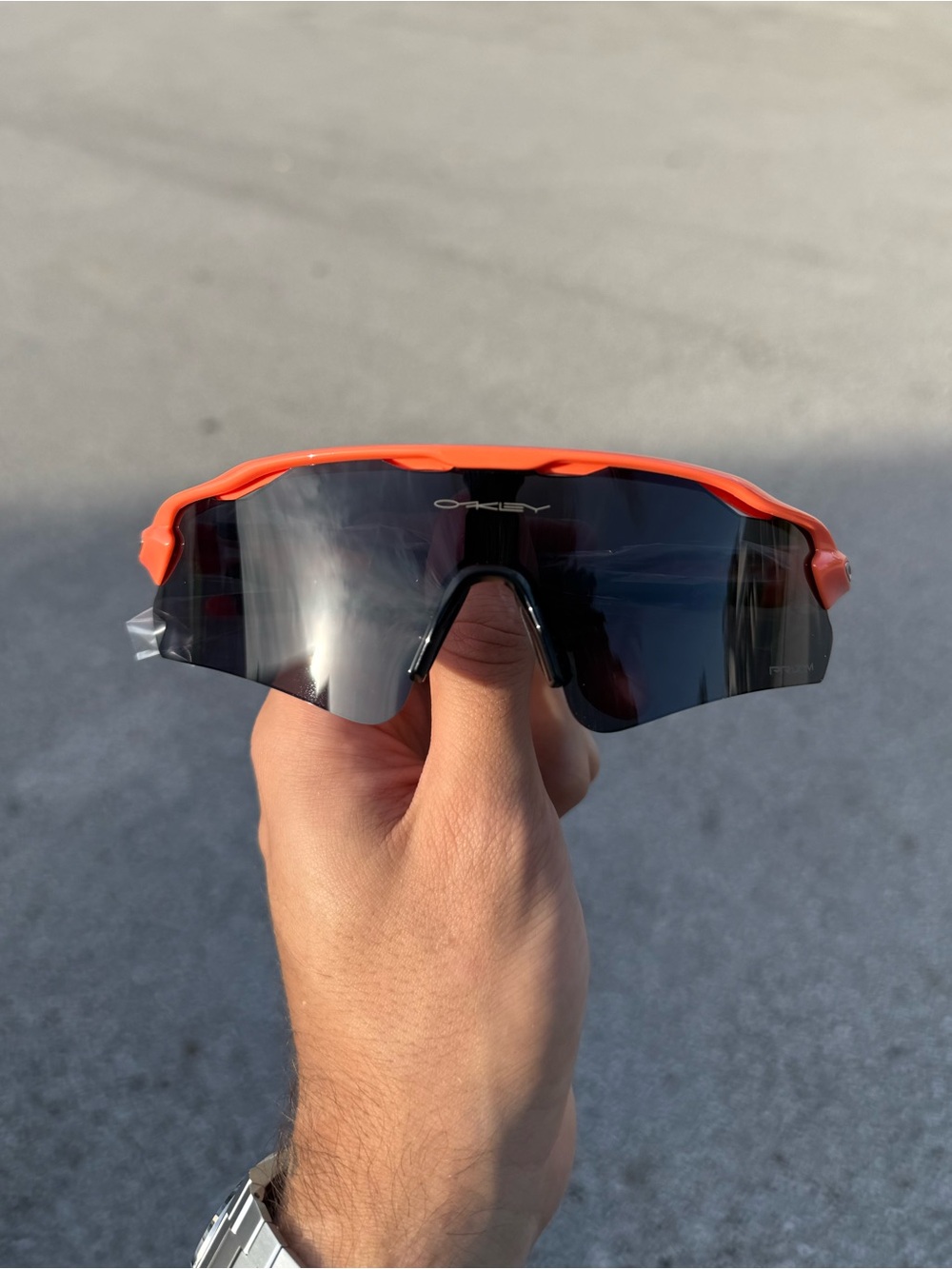 Oakley orange frame - black lens Protective Sunglasses Set